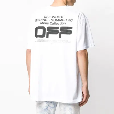 Off-white Ss20 Wavy Line White Short Sleeve Oversize
