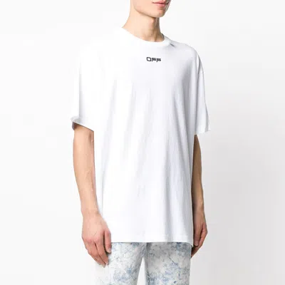 Off-white Ss20 Wavy Line White Short Sleeve Oversize