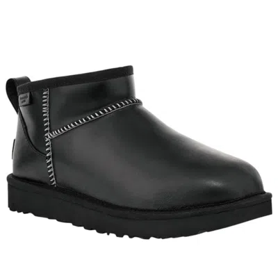 Ugg Classic Ultra Mini Black Boot In Black