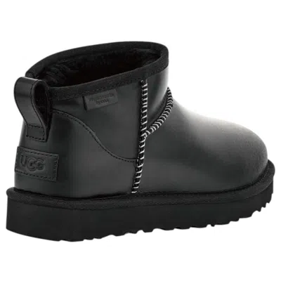 Ugg Classic Ultra Mini Black Boot In Black
