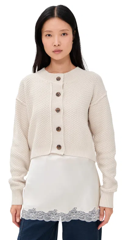 Free People Lila Cardigan In Birch In Brown