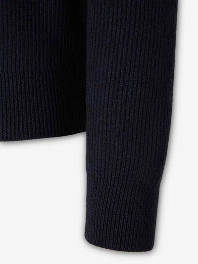 Herno Cotton Zip-up Sweatshirt In Blue