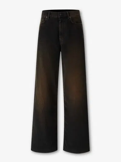 Acne Studios Wide Leg Corduroy Trousers In Brown