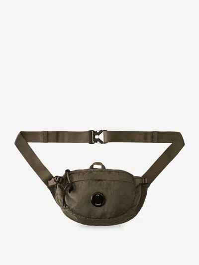 C.p. Company Compact Grey Polyamide Belt Bag In Gray