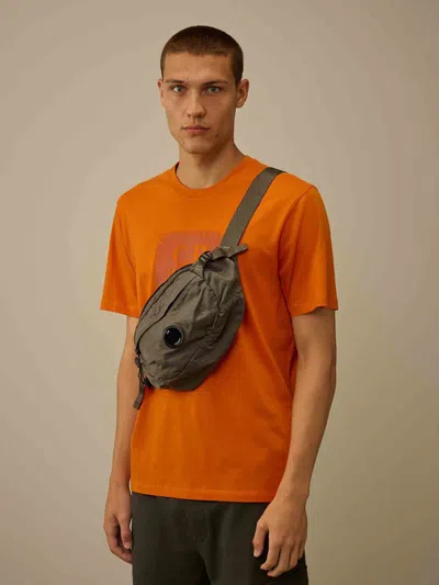 C.p. Company Compact Grey Polyamide Belt Bag In Gray