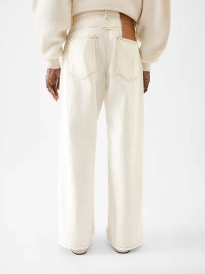 Jacquemus Flared Jeans In White