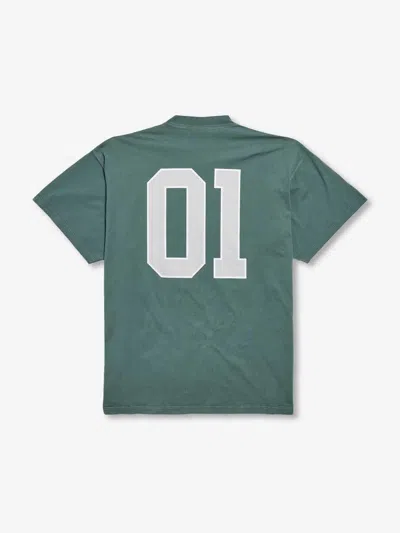 Balenciaga Graphic Print Basketball Short Sleeve T-shirt In Green