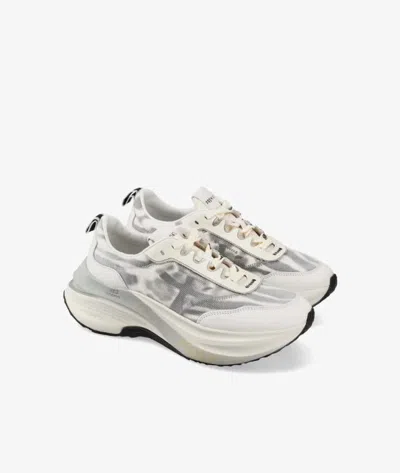Premiata Hill Timeless Chunky Sneakers In Nude