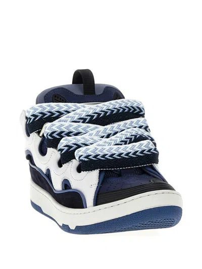 Lanvin Curb Sneakers Shoes In Blue