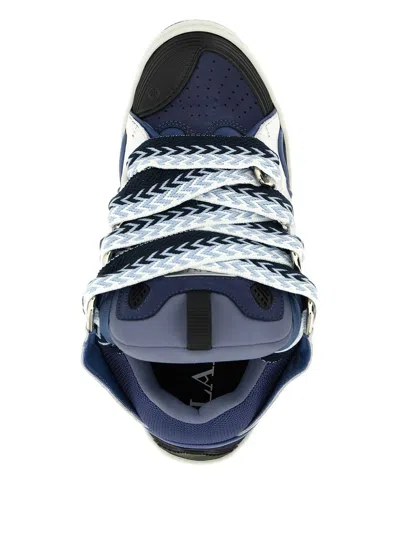 Lanvin Curb Sneakers Shoes In Blue