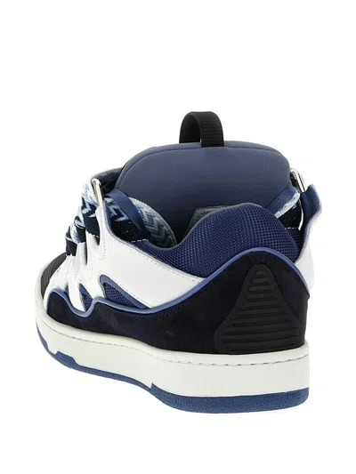 Lanvin Curb Sneakers Shoes In Blue