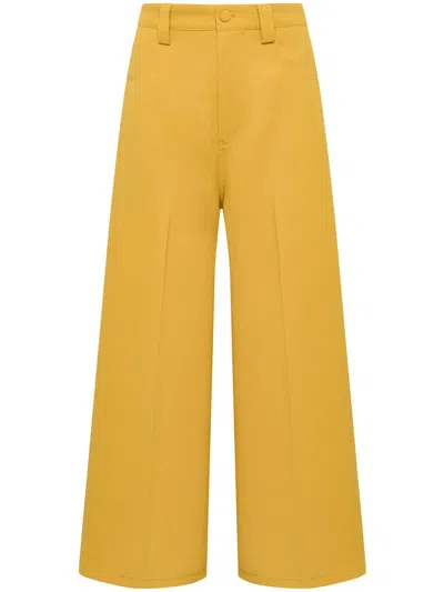 Maliparmi Button-fastening Trousers In Yellow
