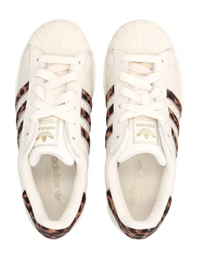 Adidas Originals Superstar Ii Leather Woman's Sneakers In White