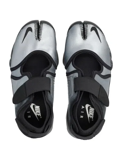 Nike Air Rift Split-toe Metallic Leather Sneakers In Multi