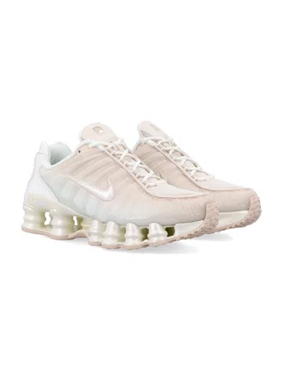 Nike Shox Tl Pearlised Sneakers In White
