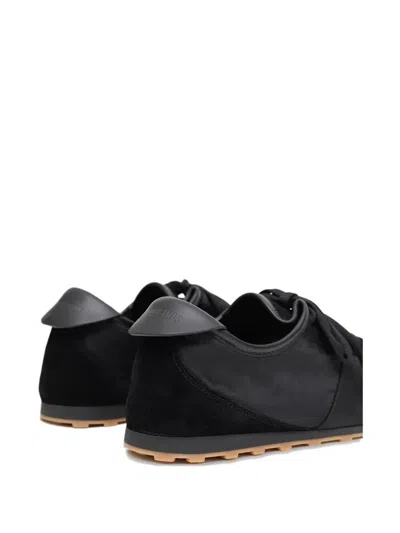 Jacquemus Le Tennis Sneakers In Hydro-treated Suede And Nylon Shoes In Black