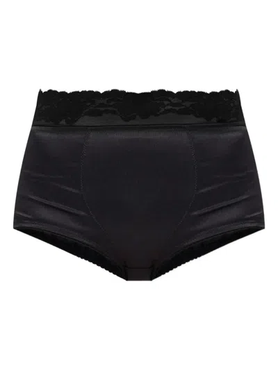 Dolce & Gabbana Tulle And Satin Briefs Clothing In Black