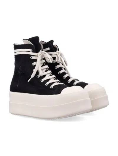 Rick Owens Drkshdw Black Porterville Double Bumper Sneaks Sneakers In Black