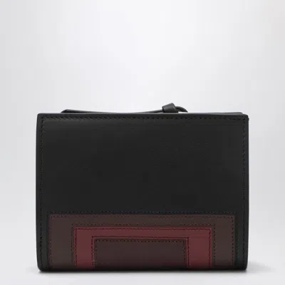 Loewe X Albers Compact Bifold Wallet In Nappa Leather In Black