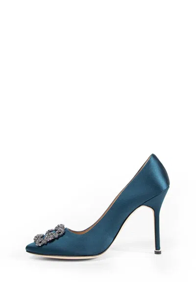 Manolo Blahnik Hangisi Pumps 105 In Animal Print