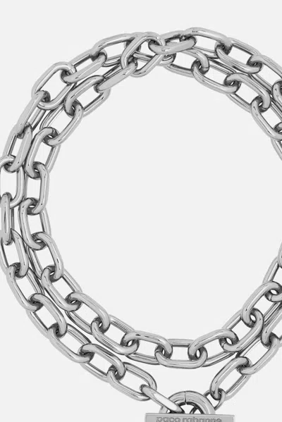 Rabanne Double Xl Link Necklace In Metallic