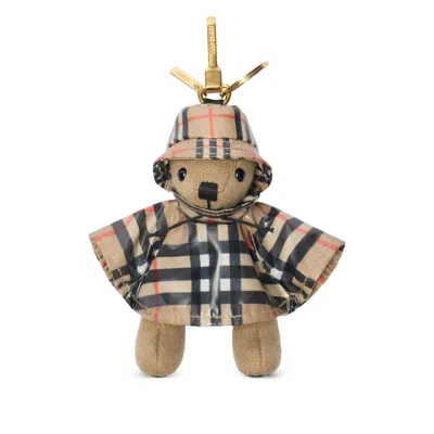 Burberry Thomas Bear Check-pattern Keyring In Multi