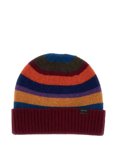 Paul Smith Wool Beanie Khalo In Multi