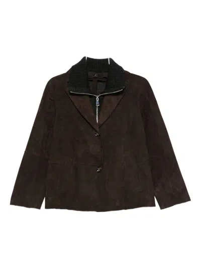 The Jack And Jackie Leathers Jackets In Black
