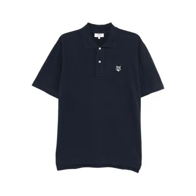 Maison Kitsuné Embroidered Logo Polo Shirt In Multi