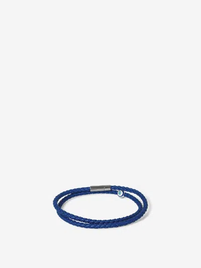 Tateossian Braided-leather Evil-eye Bracelet