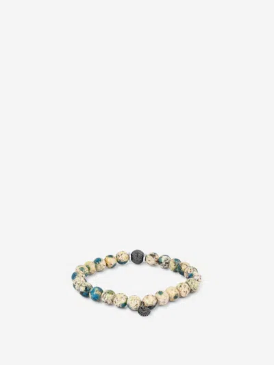 Tateossian Lhasa Graffiato Beaded Bracelet In Neutral