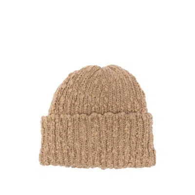 Séfr Ribbed-knit Beanie In Brown