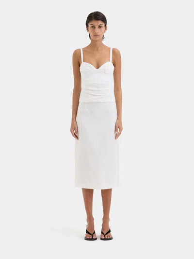 Sir . Alessandra Midi Skirt In White