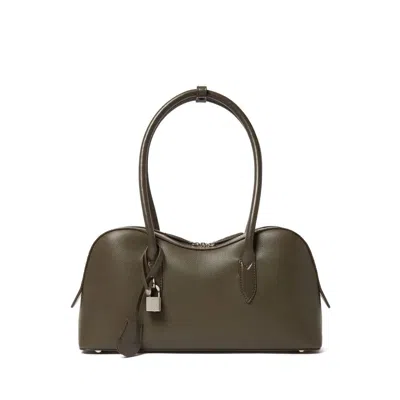 Stella Mccartney Stella Ryder Medium Faux Leather Shoulder Bag In Green