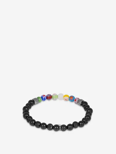 Tateossian Millefiori Bead Bracelet In Black