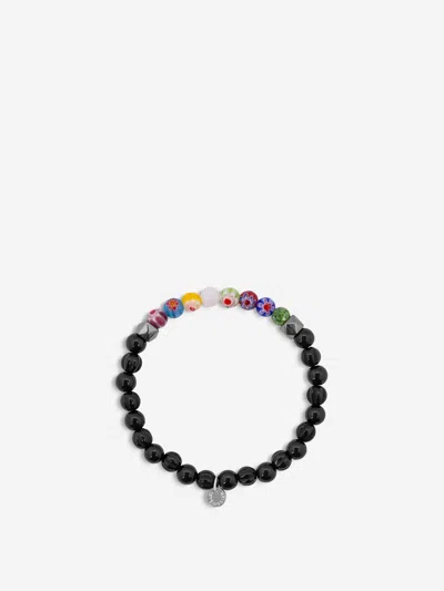 Tateossian Millefiori Bead Bracelet In Black