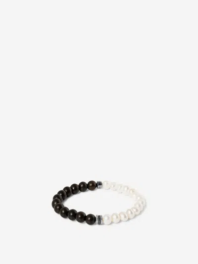 Tateossian Gear Trio Bracelet In Black