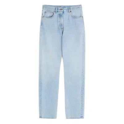 Valentino Denim Trousers Woman Denim 30 In Blue