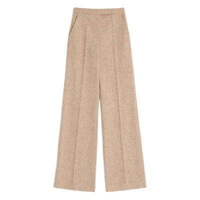 Valentino Woven Casual Pants In Neutral