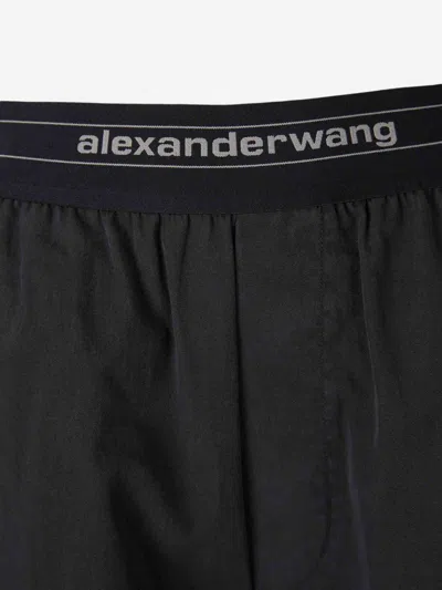 Alexander Wang Wide Leg Trousers In Black