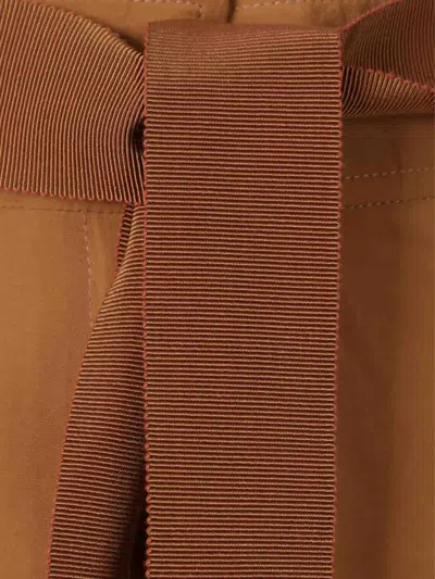 Silvia Tcherassi Darnell Cargo Trousers In Brown