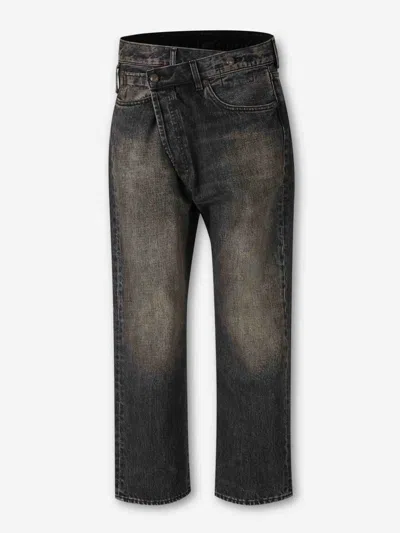R13 Crossover Five-pocket Jeans In Black