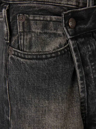 R13 Crossover Five-pocket Jeans In Black