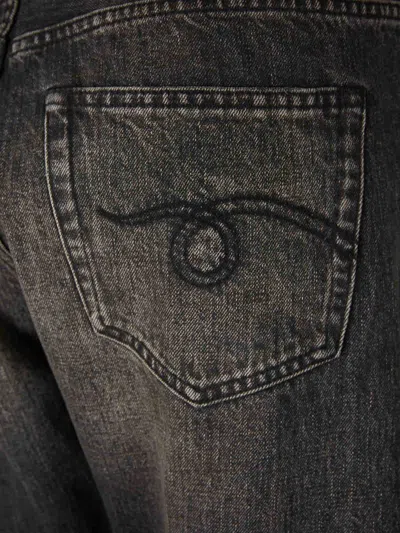 R13 Crossover Five-pocket Jeans In Black