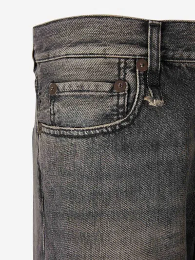 R13 Jeans With Belt Loops In Gray