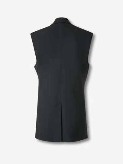 Ami Alexandre Mattiussi Ami Paris Anthracite Grey Wool Vest Women In Blue