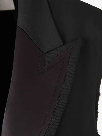 Ami Alexandre Mattiussi Ami Paris Anthracite Grey Wool Vest Women In Blue
