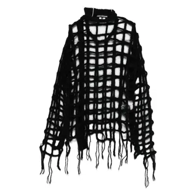 Junya Watanabe Open-knit Jumper In Black