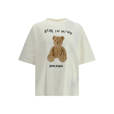 Palm Angels Bear In Mind T-shirt In Cotton In White