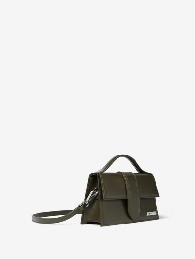 Jacquemus Womens Dark Khaki Le Grand Bambino Leather Top-handle Bag In Green